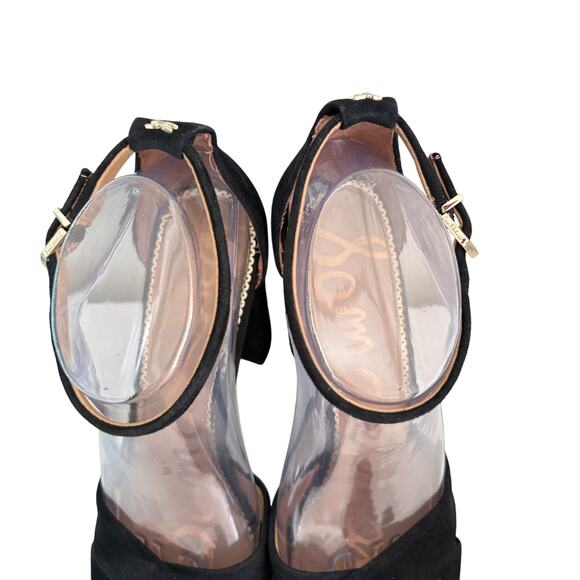 Sam Edelman Yancy Suede Block Heel Crossover Sandal Shoe 8.5 - Picture 9 of 9